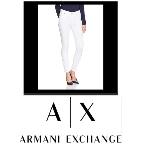 Armani Exchange Denim - Armani White Skinny Jeans